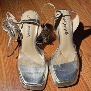 Free People Camilla Vinyl Heels.